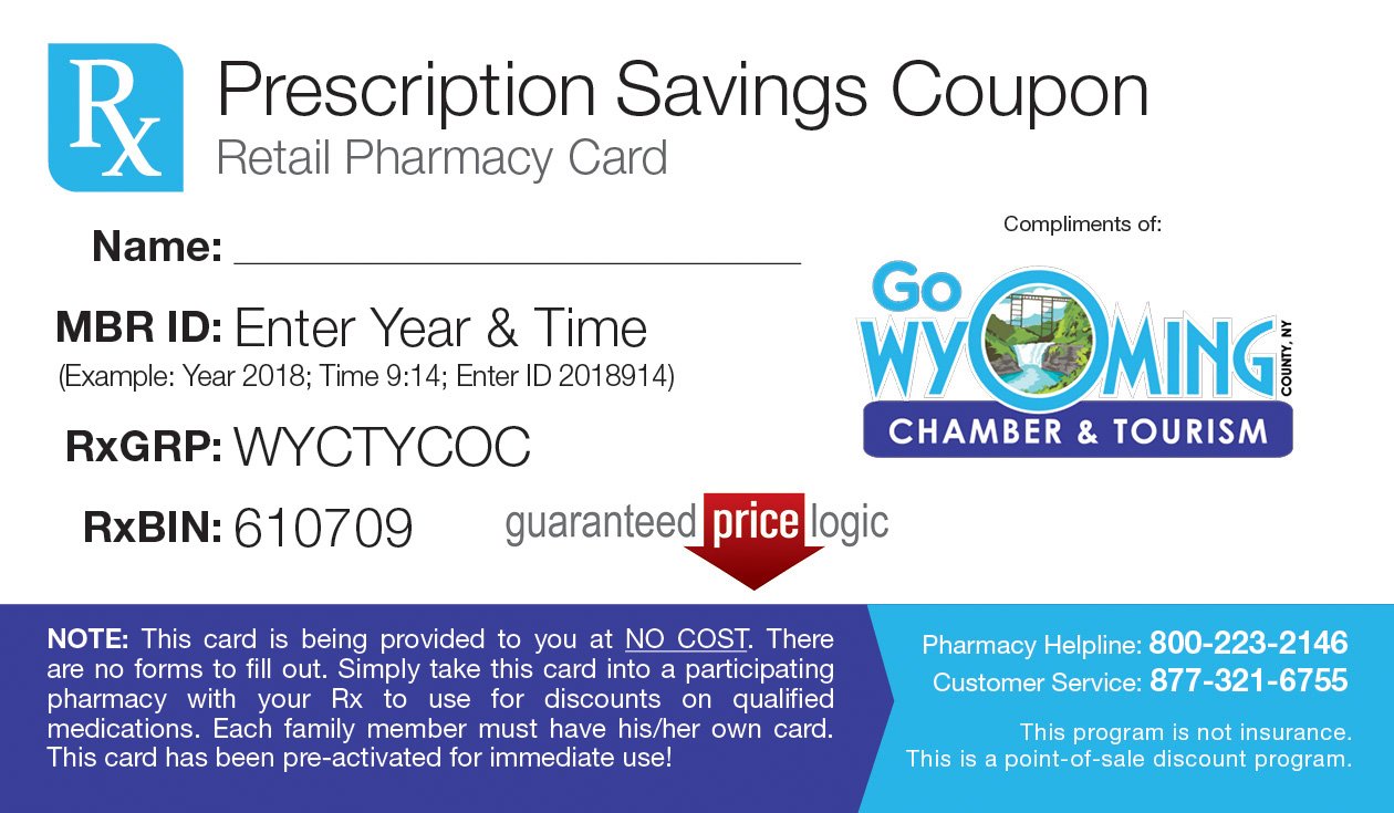 WyCo Free Prescription Drug Card